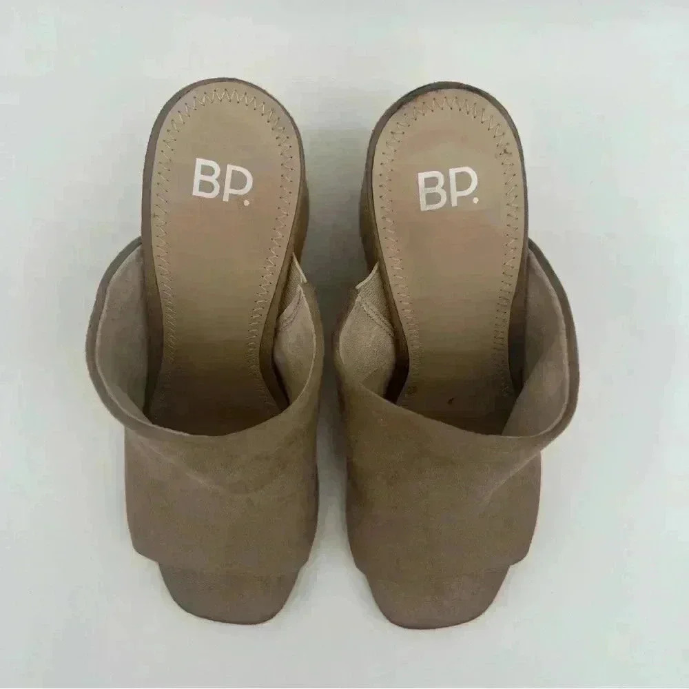 BP. | Callum Open-Toe Mule | Tan | Size 5 - Picture 4 of 11